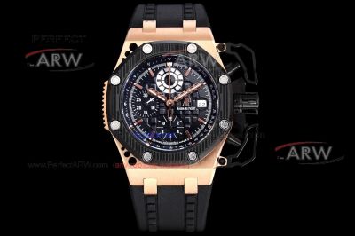 Super replica Audemars Piguet Royal Oak Offshore Survivor Limited Edition 44mm rose gold case 